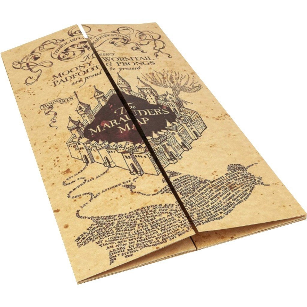 Mapa do Maroto Harry Potter - Hogwarts anime nerd geek grifinoria sonserina mais vendidos valdemort