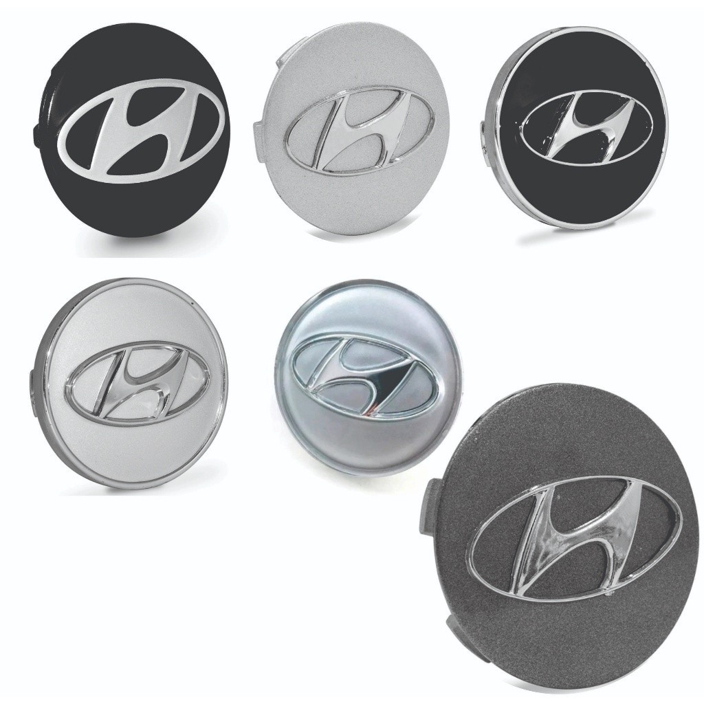 Kit 4 Calota Calotinha Calota Miolo Centro Roda Hyundai Elantra Sonata Azera Ix35 Tucson HB20 Creta em Oferta na Shopee