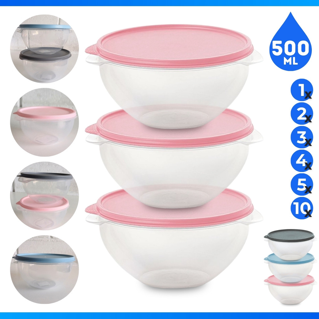 KIT POTES COZINHA 10 POTE REDONDOS BOLL 500ML