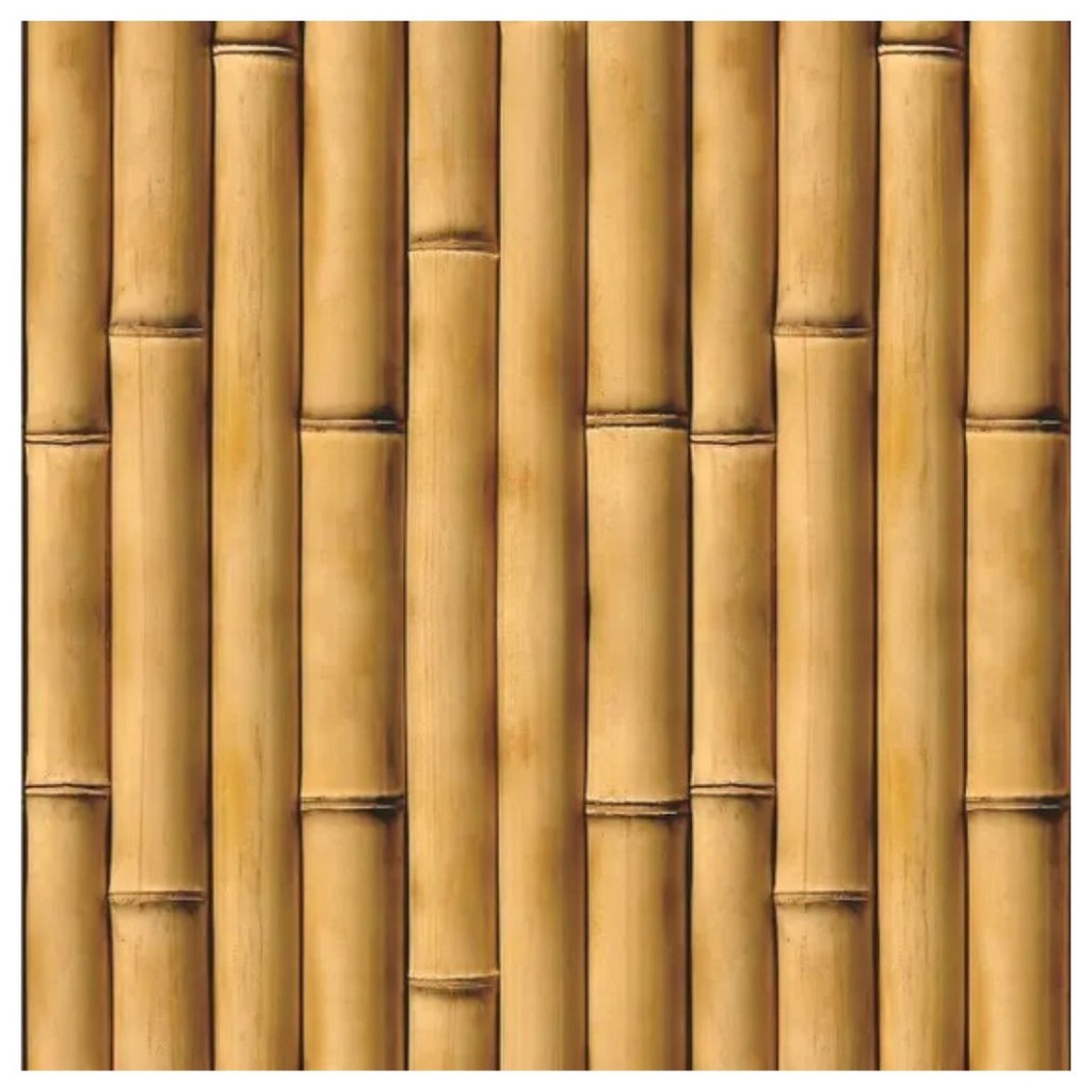 Papel De Parede Auto Adesivo Decorativo Bambu Lavável