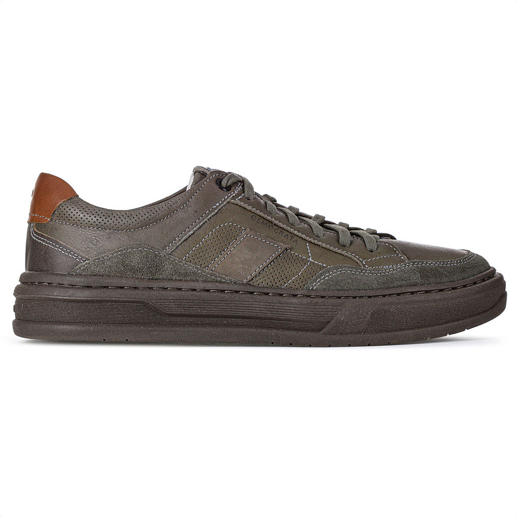 Tênis Democrata Denim Wide Marrom - Masculino
