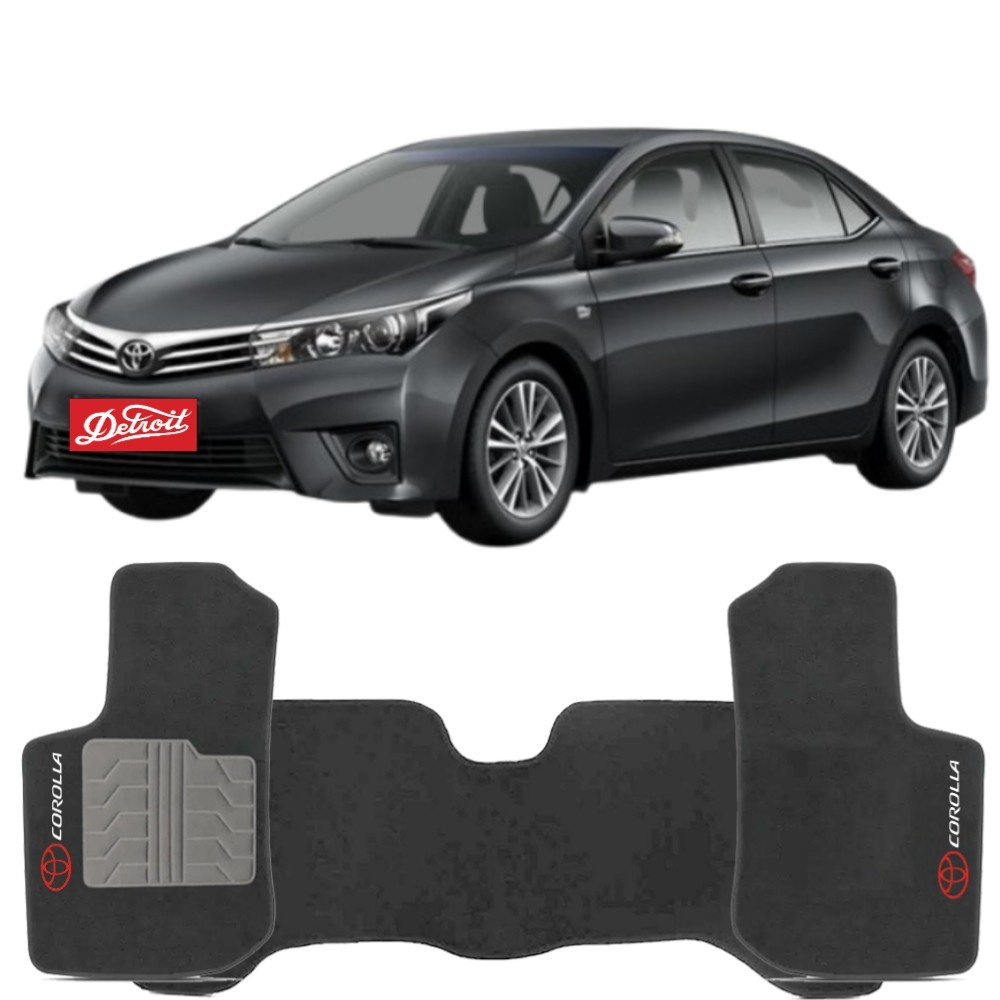 Tapete Toyota Corolla 2015 a 2017 Tevic TVTT9519G Carpete Grafite