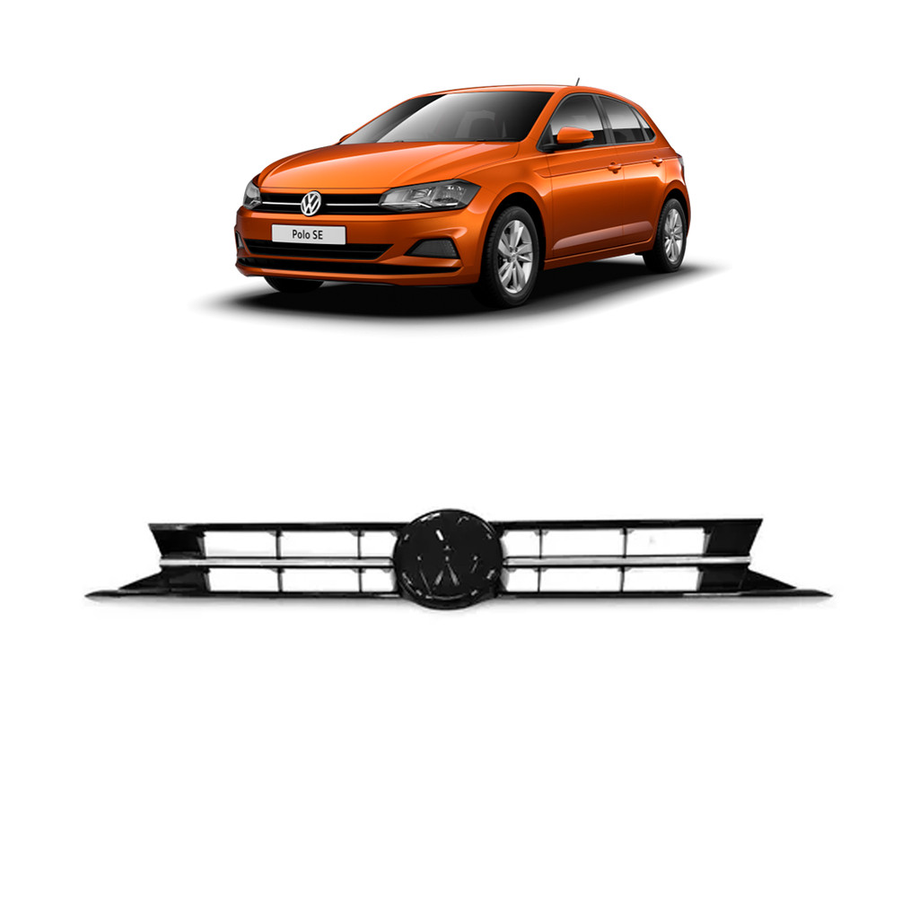Grade Central Polo Virtus 2017 18 a 2022 Black Piano Cromado
