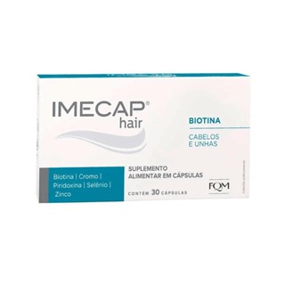 Suplemento Alimentar Imecap Hair Cabelos e Unhas 30 Cápsulas em Oferta na Shopee