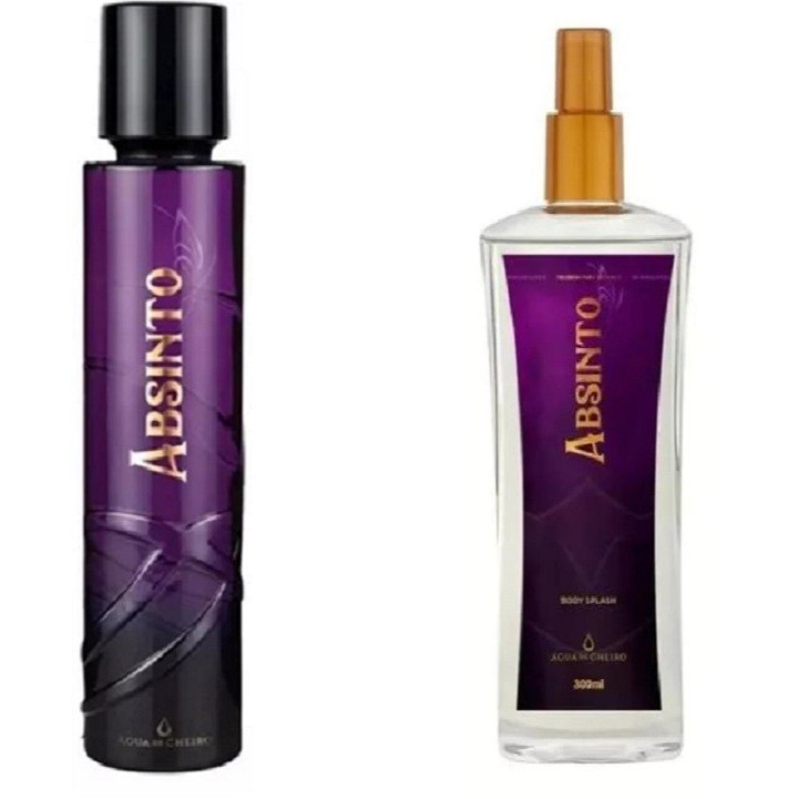 KIT Absinto Feminino Água De Cheiro original (PERFUME + BODY SPLASH)