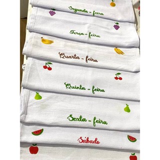 Stencil pintura em tecido frutinhas semaninha, estêncil lavável, pintura em tecido, pano de prato acetato em Oferta na Shopee