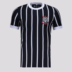 Camisa Corinthians Retrô Número 8 Preto
