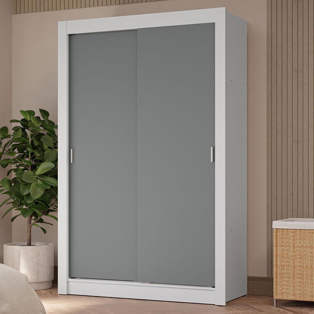 Guarda-Roupa Solteiro 2 Portas de Correr 4 Gavetas Vivare Plus Madesa