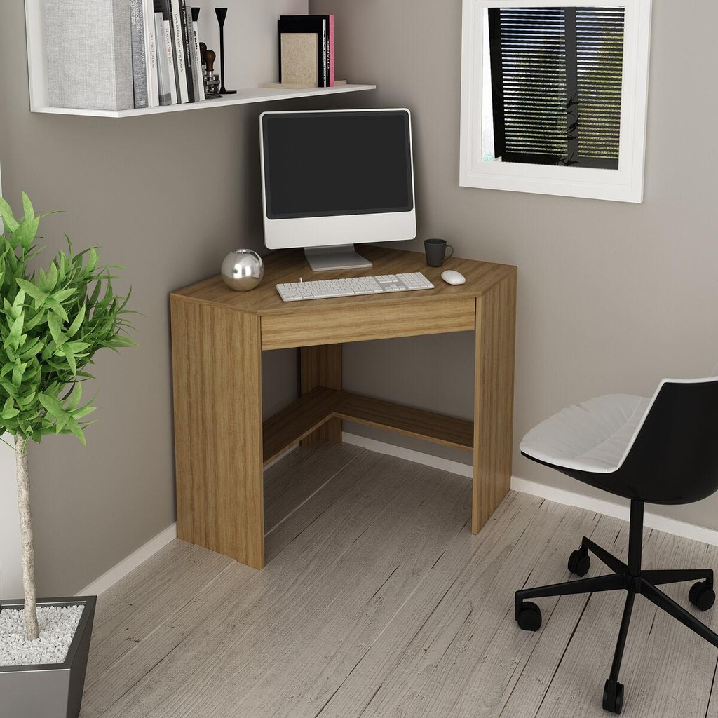 Escrivaninha/Mesa Escritório de Canto Multimóveis VCR25064 em Oferta na Shopee