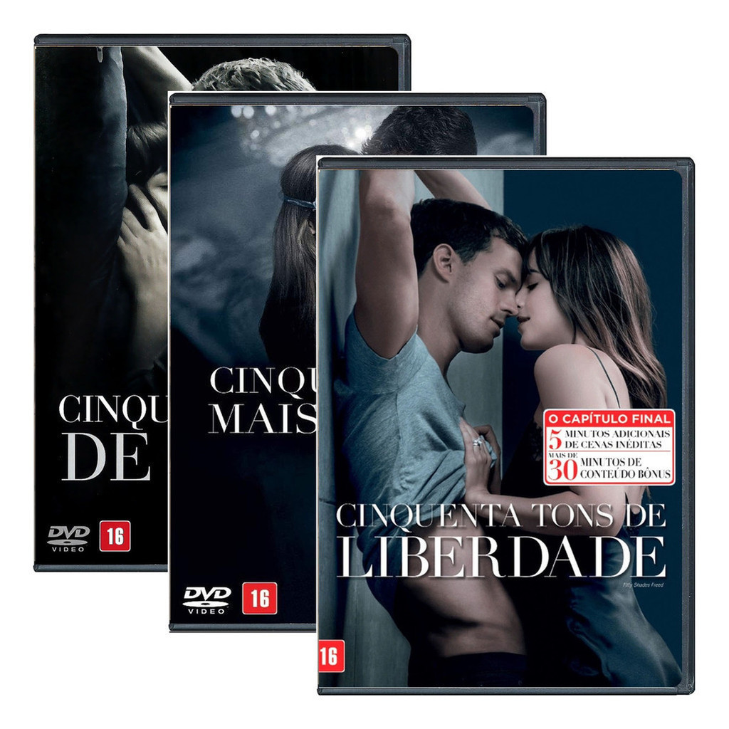 Dvd Cinquenta Tons De Cinza Trilogia