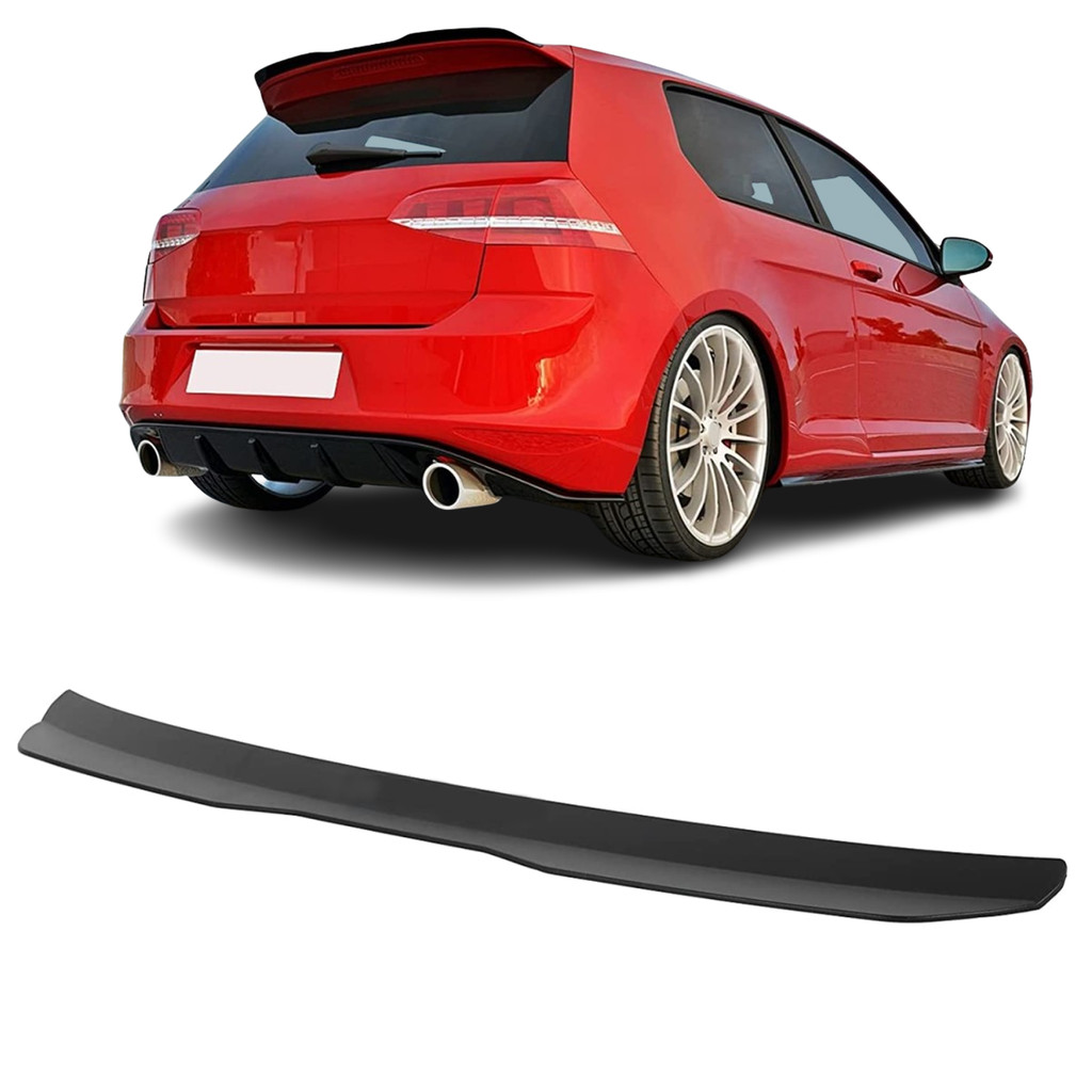 Aerofólio Traseiro Volkswagen Golf MK7 MK7,5 MK8 Black Piano