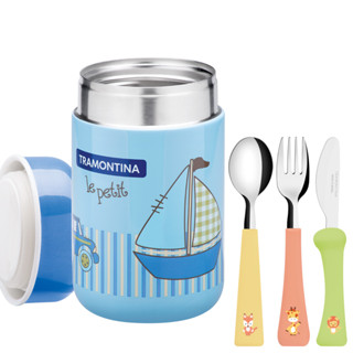 Pote Térmico Para Papinha de Bebe Tramontina Com Colher Garfo e Faca em Oferta na Shopee