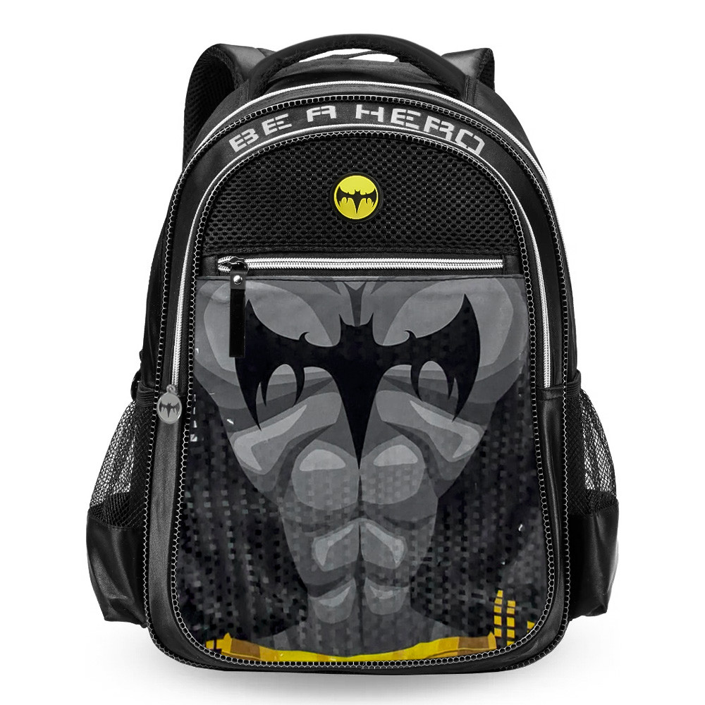 Mochila De Costas Escolar Grande Infantil Morcego Be A Hero em Oferta na Shopee