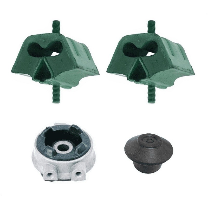 Kit 4 Coxim Calço Motor E Câmbio Gol Parati Voyage Santana Saveiro 1.6 1.8 2.0 Ap
