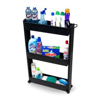 Prateleira Multiuso Com Rodizio Carrinho Branco Para Jardinagem Armário em Oferta na Shopee