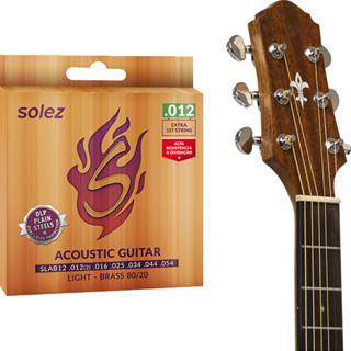 Encordoamento Solez DLP Violão Aço 012 Bronze 80/20 SLAB12 em Oferta na Shopee