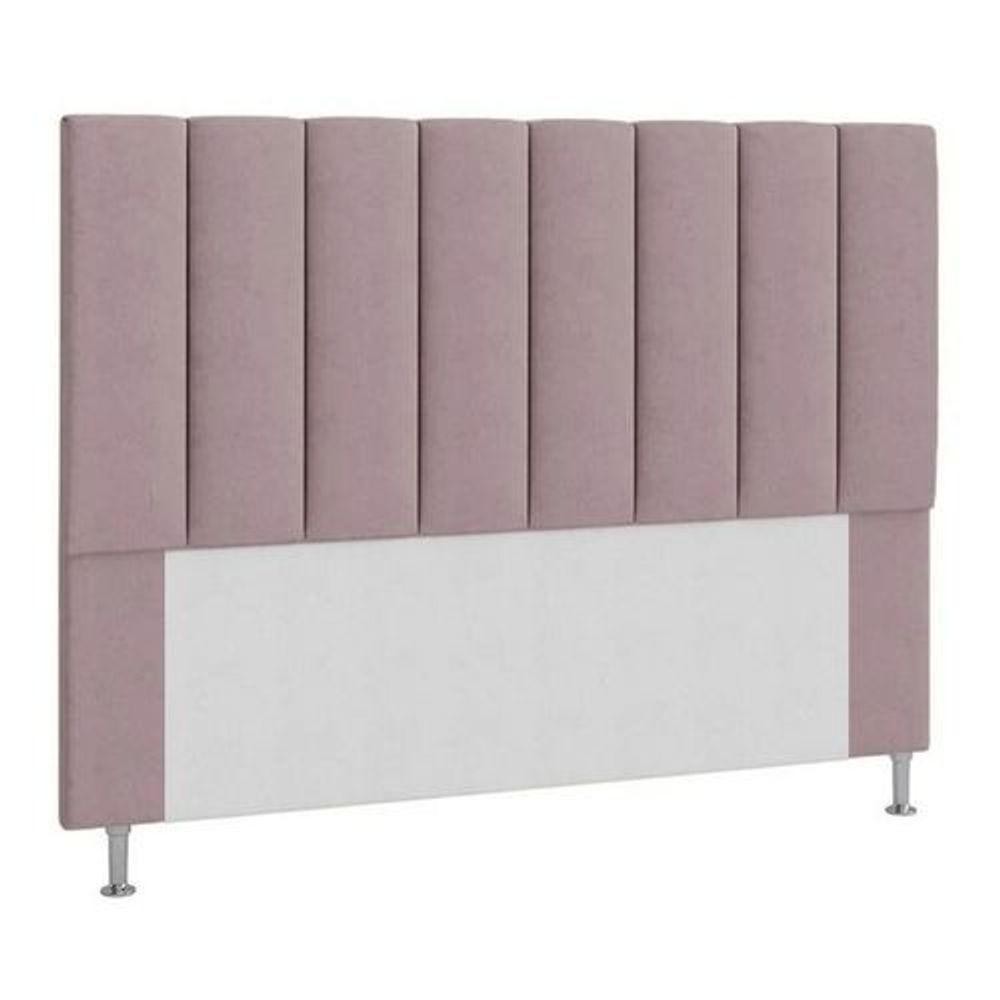 Cabeceira Estofada Cama Box Casal 140 Cm Rose - Home & Living