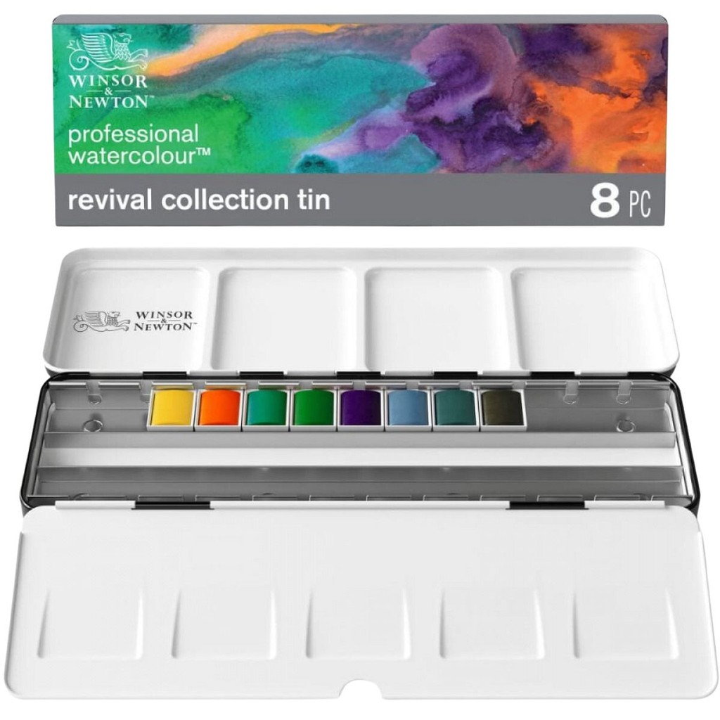 Tinta Aquarela Pastilha Winsor & Newton Profissional Revival Collection