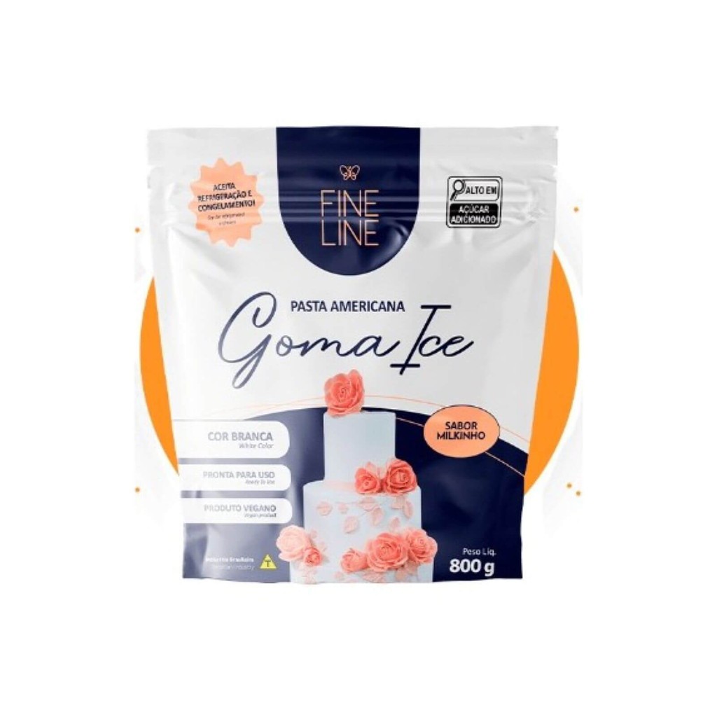 Pasta Americana 800g - Fine Line Sabor Milkinho Leite Em Pó em Oferta na Shopee