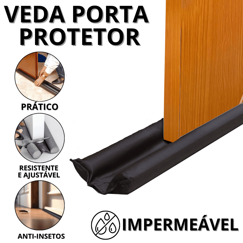 Protetor De Porta Contra Insetos Veda Portas Vedação Vedador Rolinho Impermeável Protetores Casa