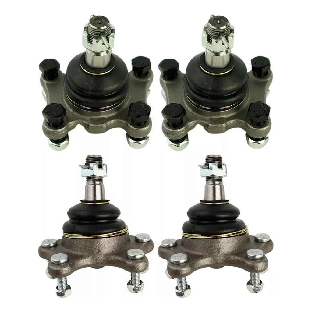 Kit 4 Pivôs da Bandeja Suspensão Inferior e Superior Hilux 2.8 SR SRV 3.0 SR SRV Picape 4x4 anos 1997 Até 2004