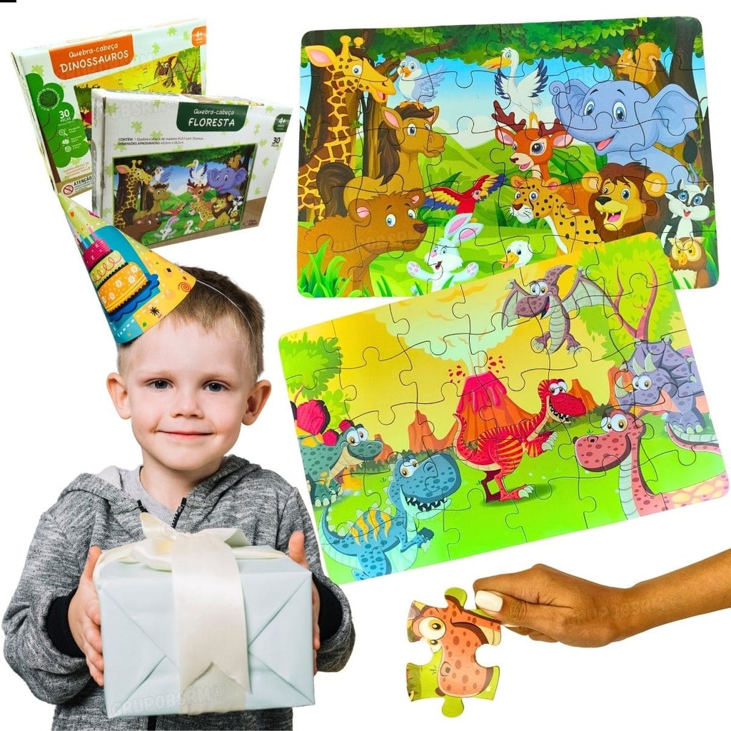 Quebra-cabeça Grande de Dinossauro: Onde Comprar | BuscaProdutos