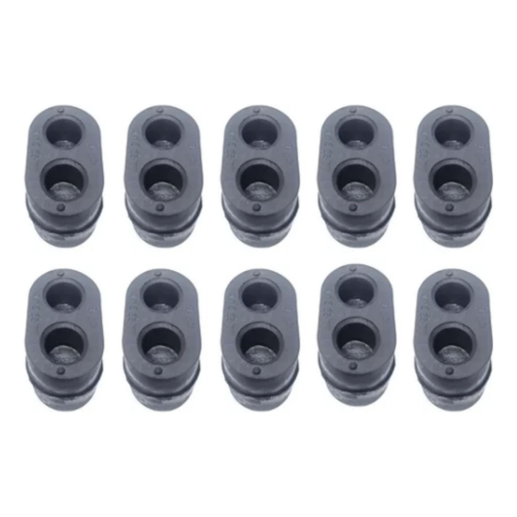Borracha / Coxim Escapamento Omega / Suprema Kit C/ 10 Pçs