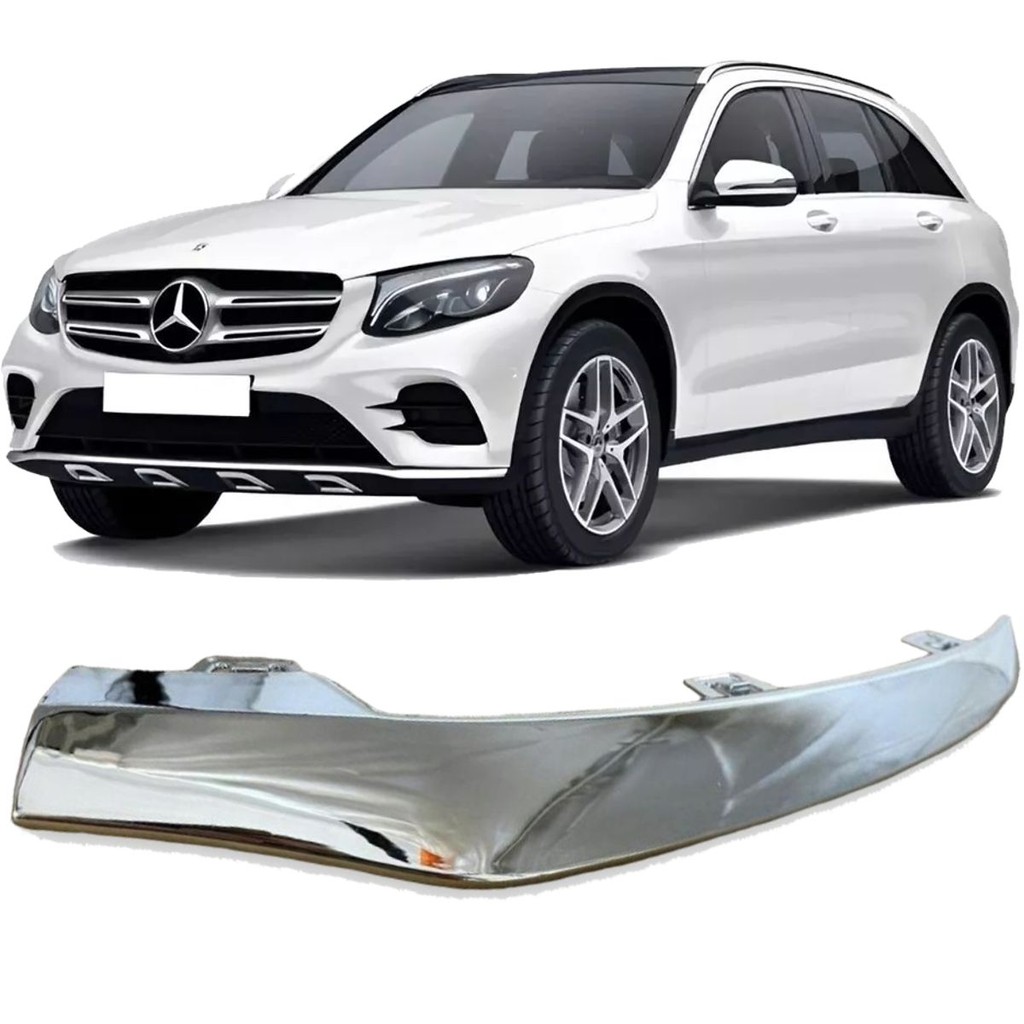 Friso Parachoque Dianteiro Mercedes Glc250 e Glc 43 Amg de 2016 À 2019 - Esquerdo