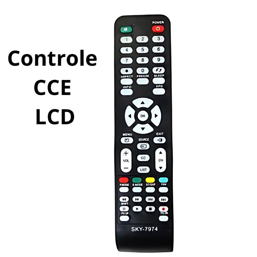 CONTROLE REMOTO COMPATÍVEL COM CCE :LE-7974 - Substituto Compatível