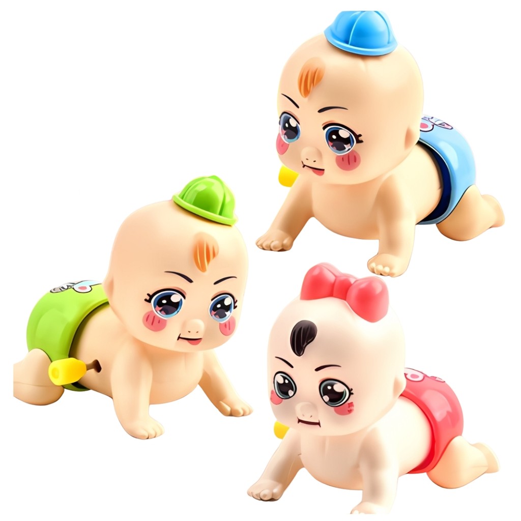 Kit 3 Unidades Brinquedo Boneca Bebê Baby Engatinha Infantil Castela em Oferta na Shopee