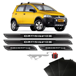 Kit Soleira Diamante Crossfox 2006/2009 E Protetor De Porta
