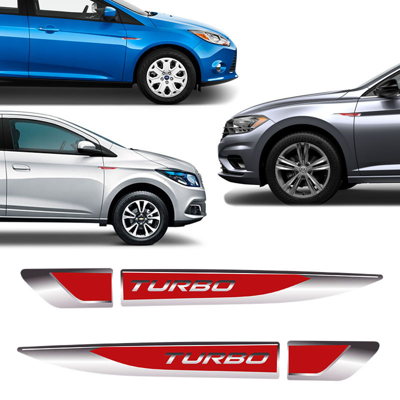Aplique Lateral Turbo Onix Hb20 Up Polo T-Cross Resinado em Oferta na Shopee