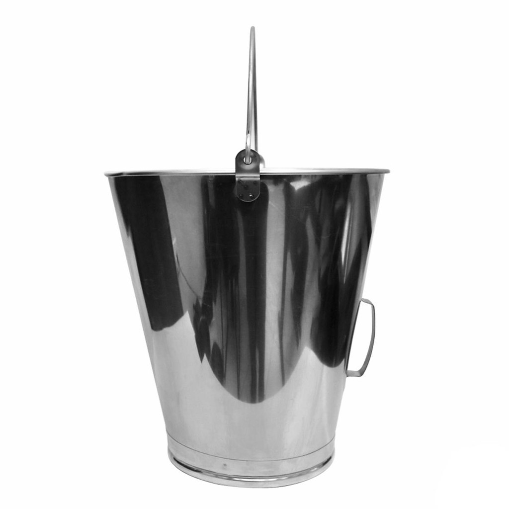 Balde Dosador Graduado Aço Inox Reforçado 15 Litros (2044W) - Lupus em Oferta na Shopee