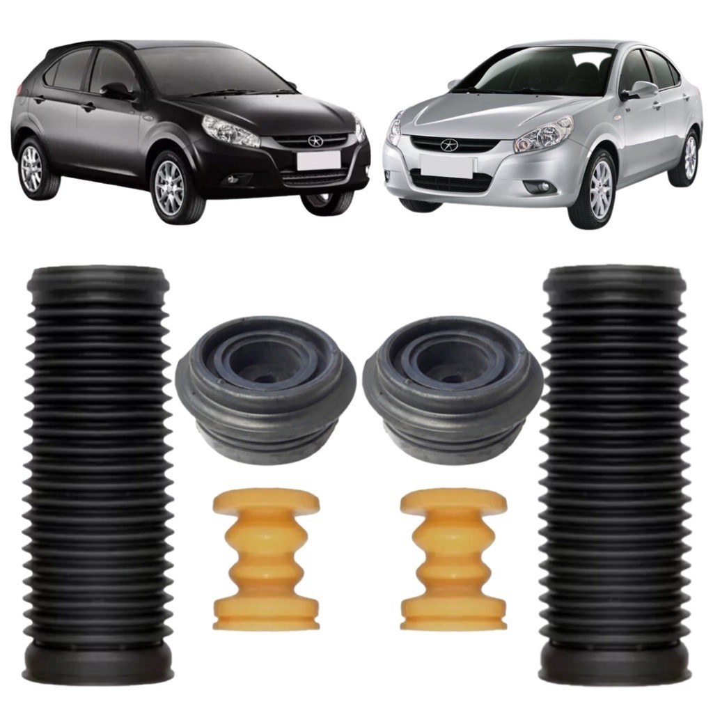 Kit Coxim Batente Amortecedor Traseiro Jac J3 Turin 2013 em diante