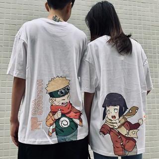 Kit Camiseta de Casal Combinando Naruto e Hinata Namorados Estampada Tshirt Algodão em Oferta na Shopee