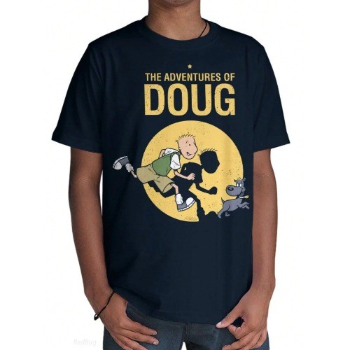 Camiseta As Aventuras de Doug Classic Desenho Série Filme 100% Algodão Lançamento  ideal para o  dia dos namorados