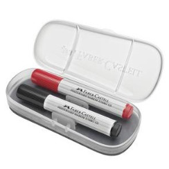 Apagador quadro branco FABER-CASTELL c/ estojo. Marcador não incluso