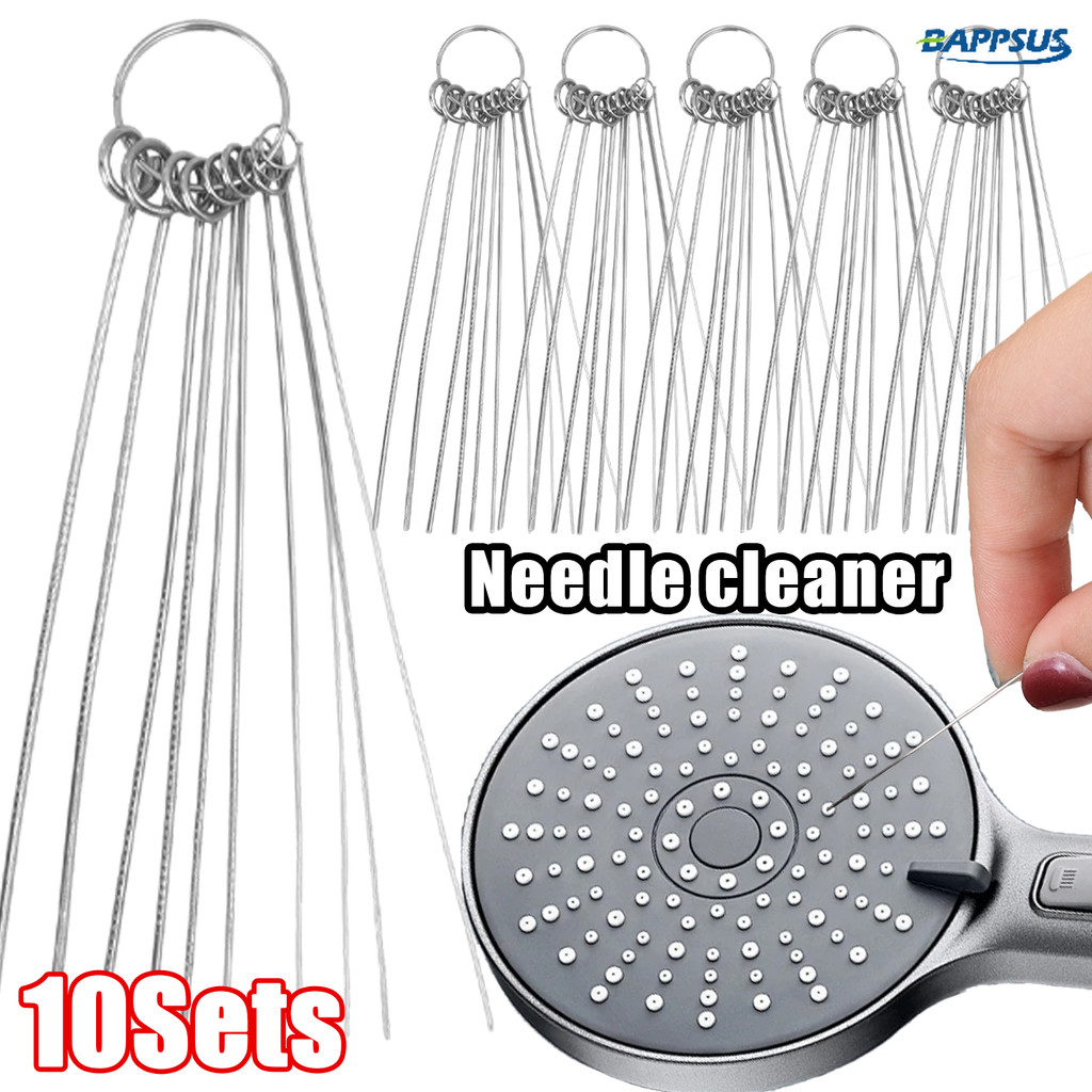 Aço Inoxidável 360 ° Agulha Giratória Para Limpeza De Cabeça De Chuveiro-Desentupimento De Torneira Portátil-Chuveiros ,