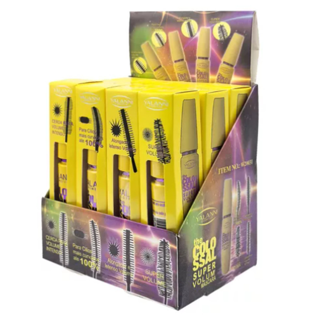 Box C/12-Máscara De Cílios Super Volume 4 Tipos De Aplicadores