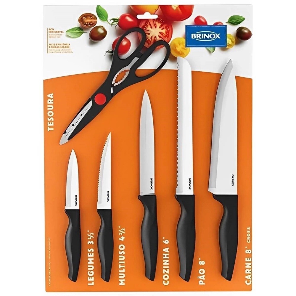 Conjunto de Facas Brinox: Onde Comprar | BuscaProdutos