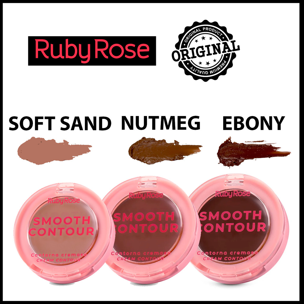 Contorno Cremoso Ruby Rose Smooth Contour HBM201 em Oferta na Shopee