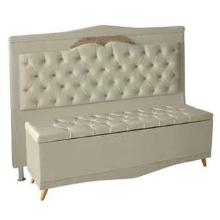 Kit Cabeceira De Cama Box E Calçadeira Baú Madri Queen 160 Cm Suede Porcelana Do Lar Móveis E Decoração em Oferta na Shopee