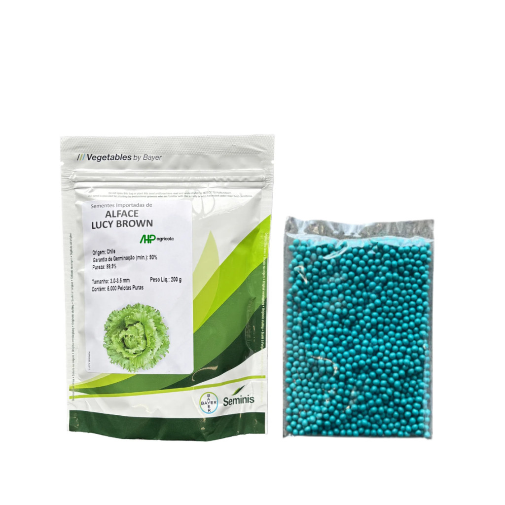 Alface Lucy Brown Seminis/Bayer 1000 Sementes Fracionadas