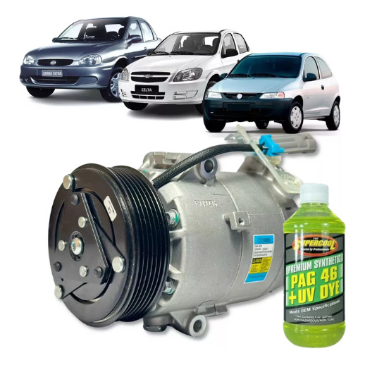 Compressor Ar Celta 1.0/1.4 2002 A 2012 Delphi + Óleo em Oferta na Shopee