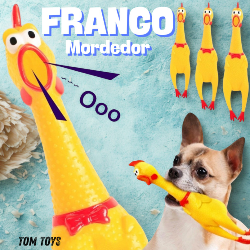 Galinhas Frango Galo Borracha Mordedor Cachorro Pet c/ Barulho Som  Brinquedos Bichinho em Oferta na Shopee