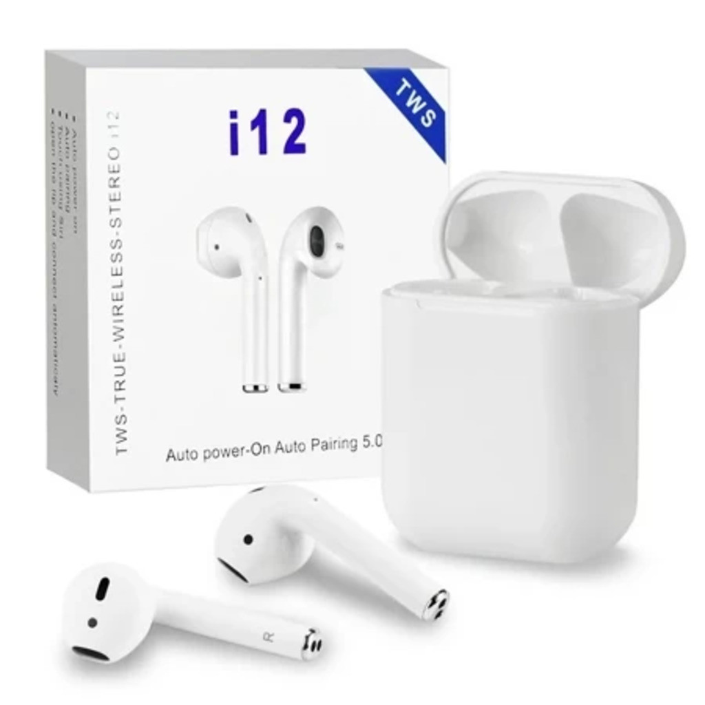 Fone de Ouvido Sem Fio i12 Tws Bluetooth Com Touch Bluetooth 5.0 TECNO