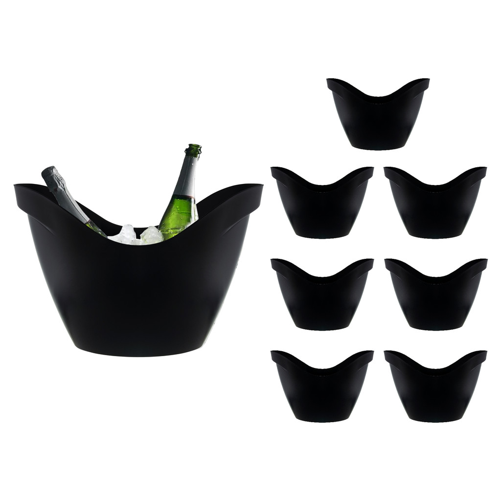 Champanheira 8L Grande RESISTENTE Cabe Bastante Garrafas kit 10pçs Acrílico Resistente Balde de Gelo em Oferta na Shopee