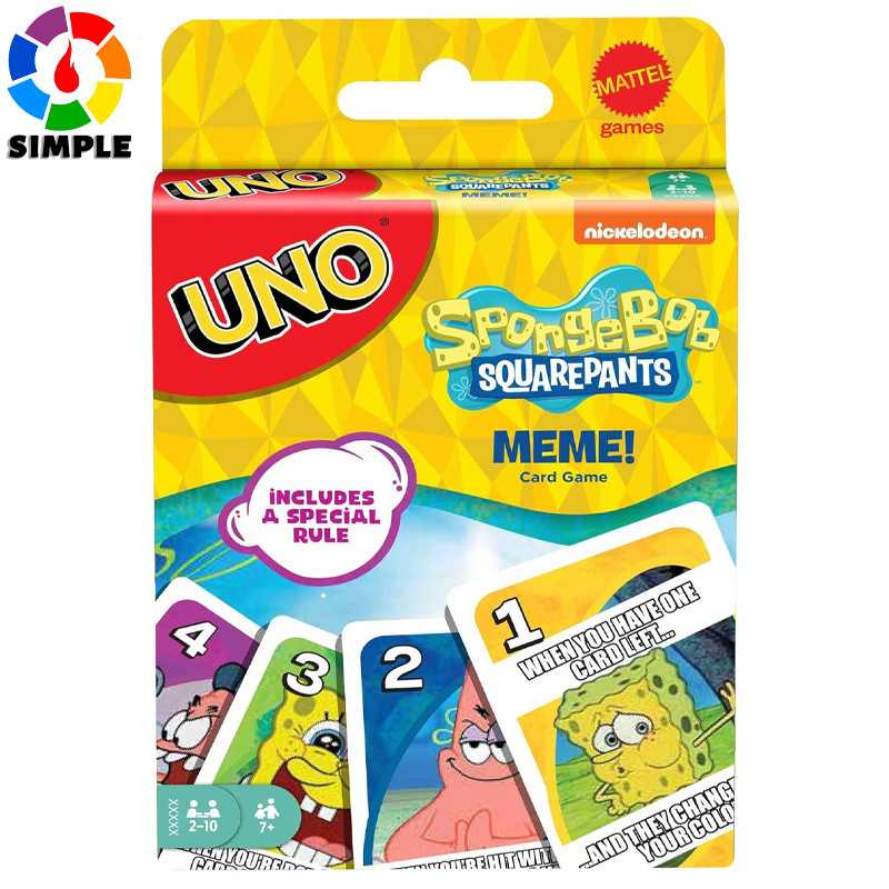 ​UNO Spongebob Squarepants Card Game with 112 Cards & Instructions for Players 7 Years Old & Up
