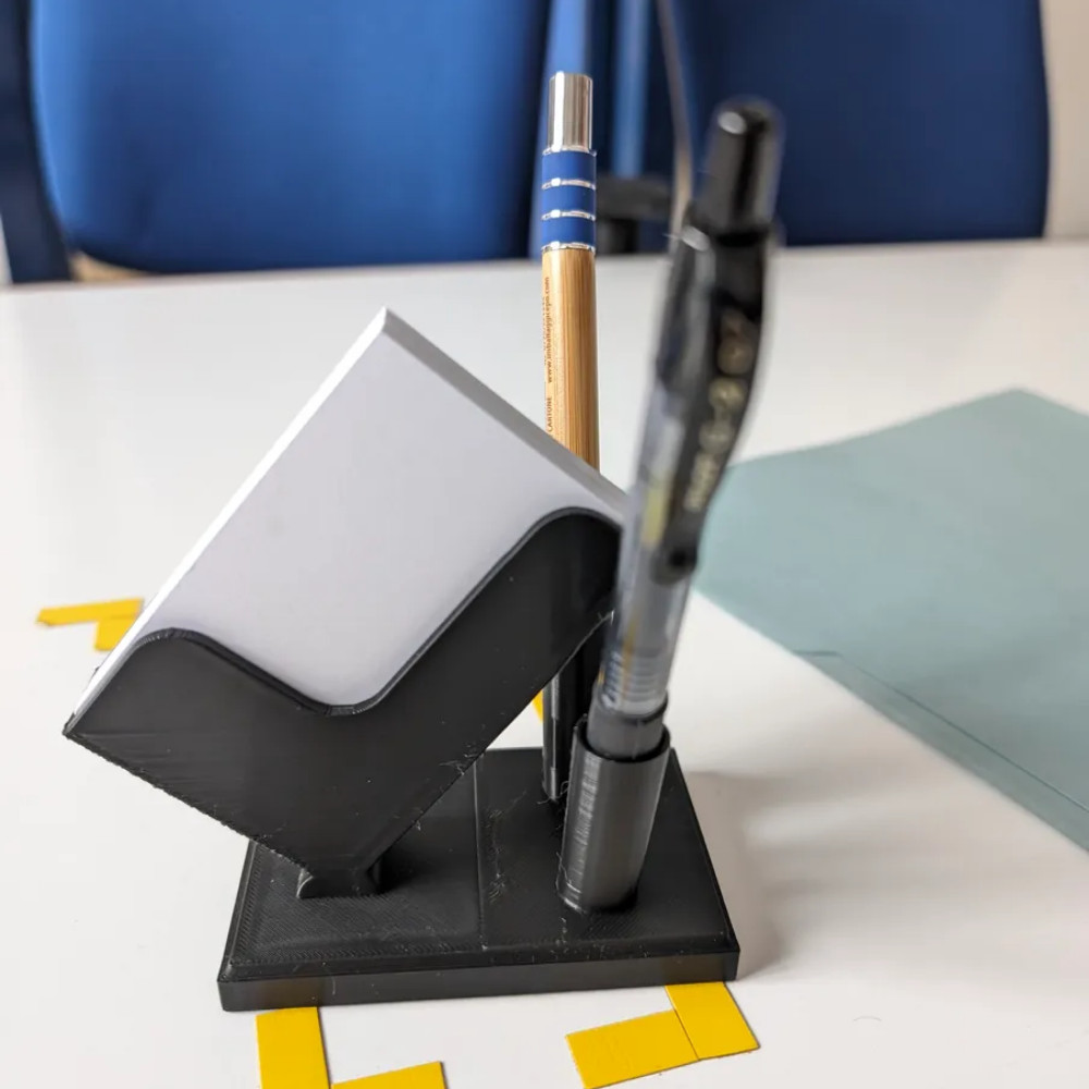 Expositor Porta Cartão De Visita MINIMALISTA COM PORTA CANETA Suporte para cartão panfleto Livreto Escritorio Sala