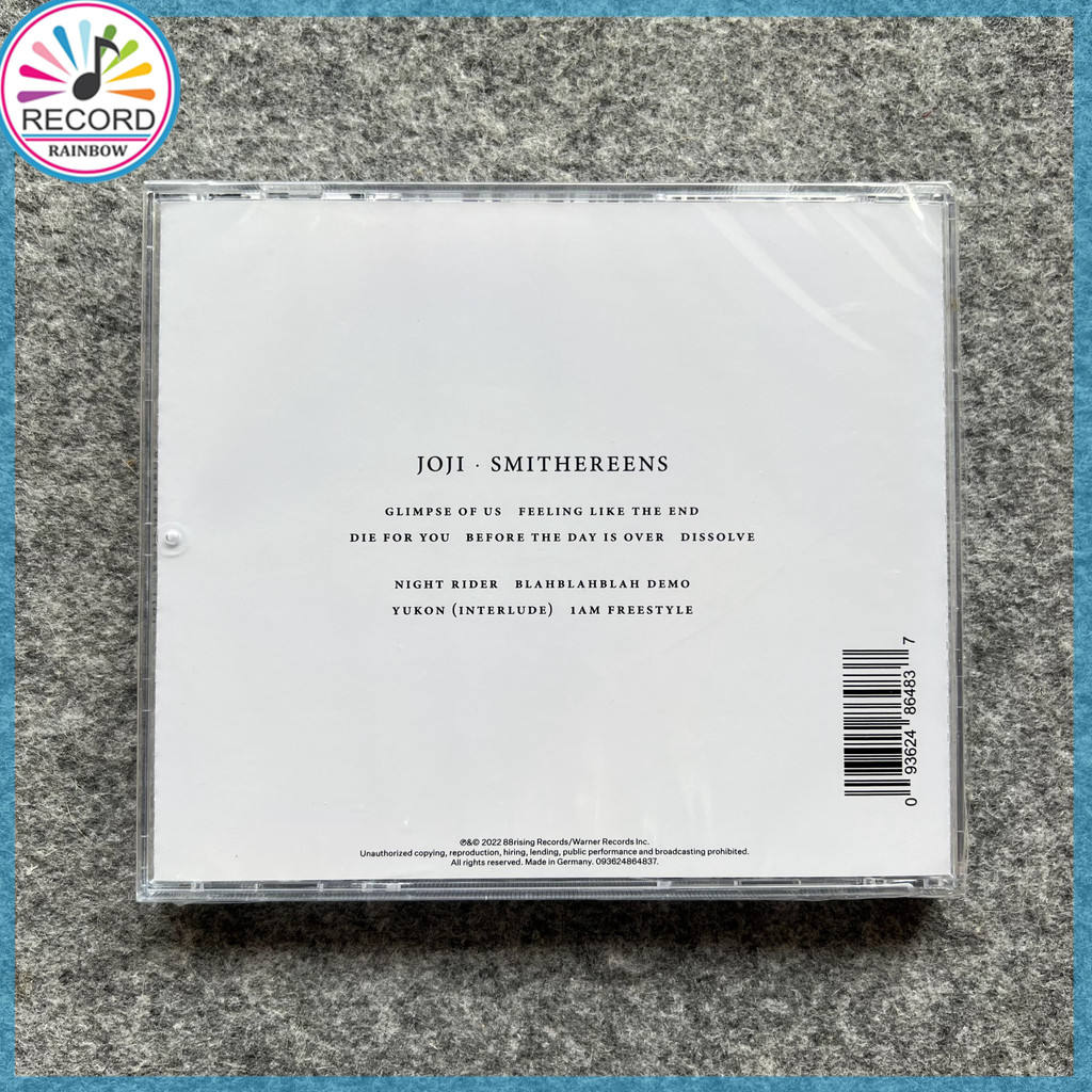 Detalhes do Joji SMITHEREENS Original CD Album [Lacrado] Brand New BR2